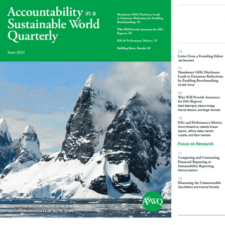 AccountAbility featured in Accountability in a Sustainable World Quarterly (ASWQ) Journal card image